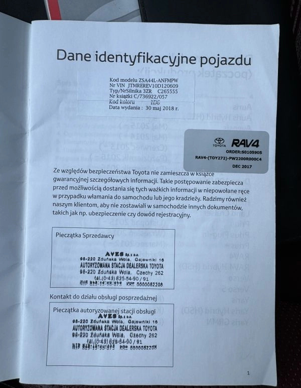 Toyota RAV4 cena 92900 przebieg: 150200, rok produkcji 2018 z Sieradz małe 407
